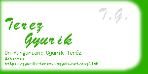 terez gyurik business card