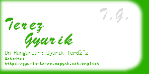 terez gyurik business card